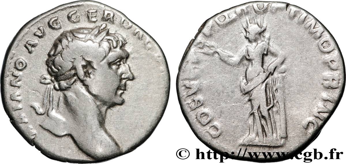 TRAJANUS Denier AU/XF