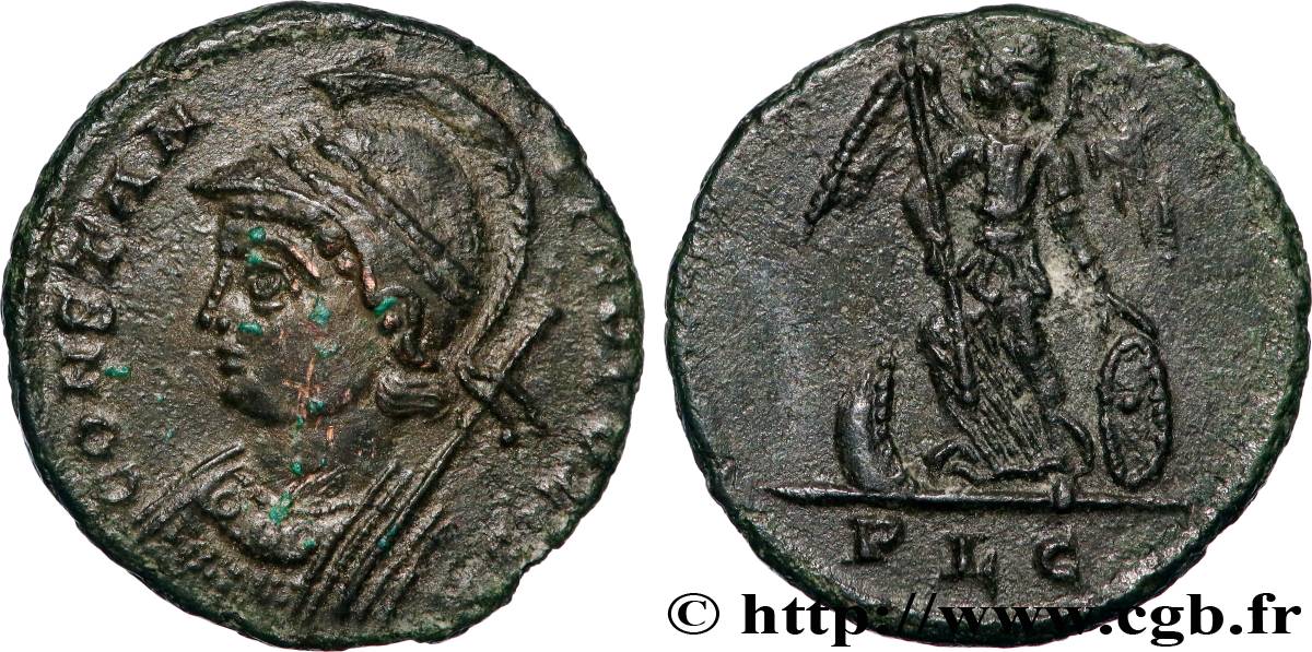 CONSTANTINOPLE Centenionalis ou nummus TTB+