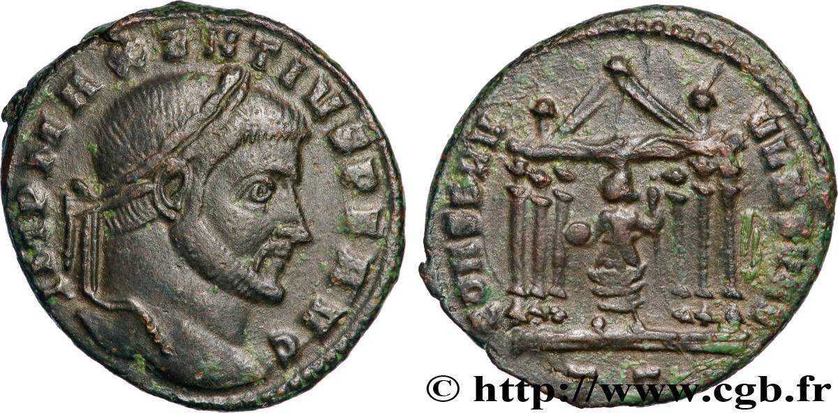 MAXENTIUS Follis ou nummus SS