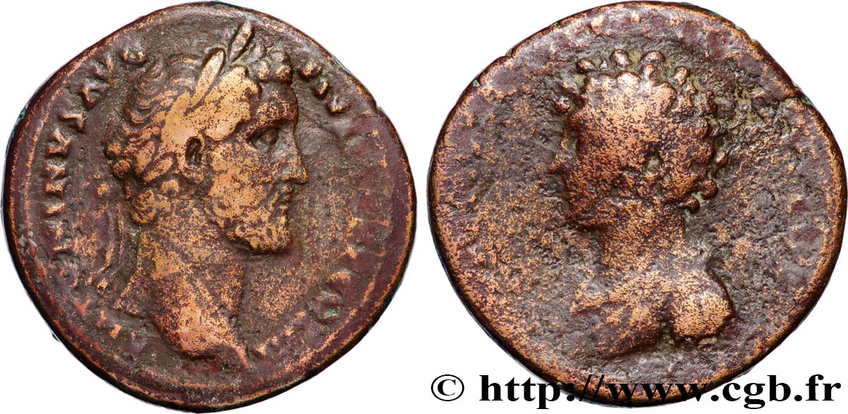 ANTONINUS PIUS and MARCUS AURELIUS Sesterce VF/VF