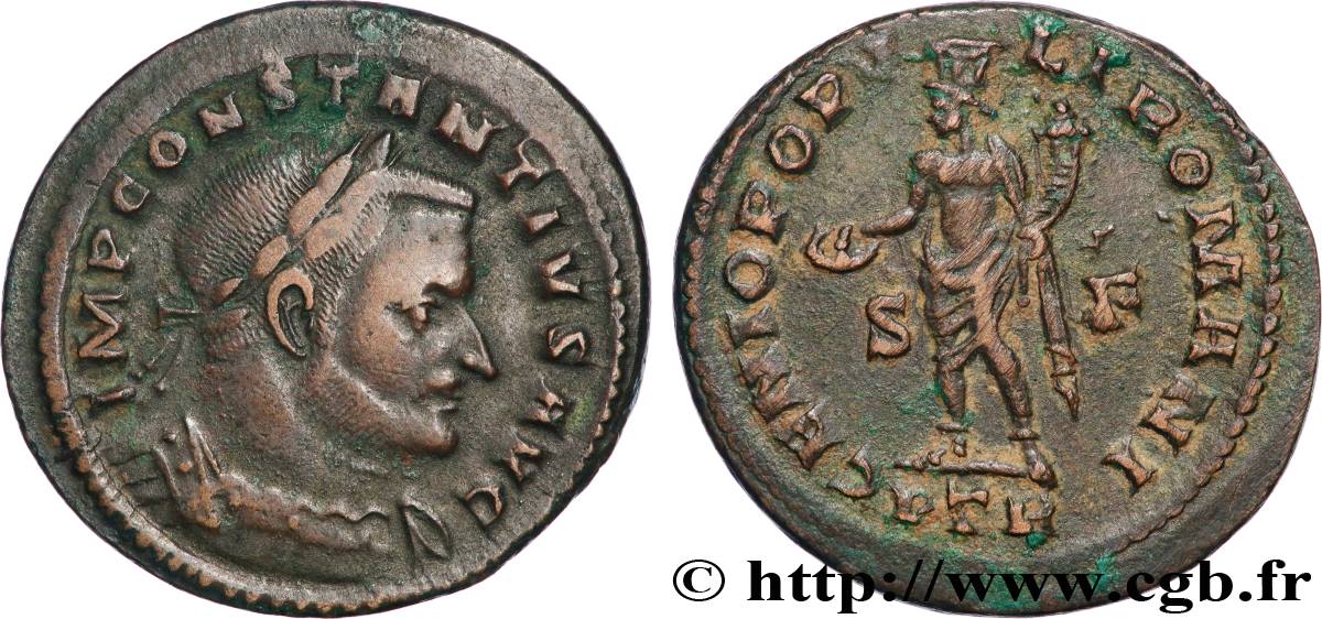 CONSTANTIUS I Follis ou nummus AU
