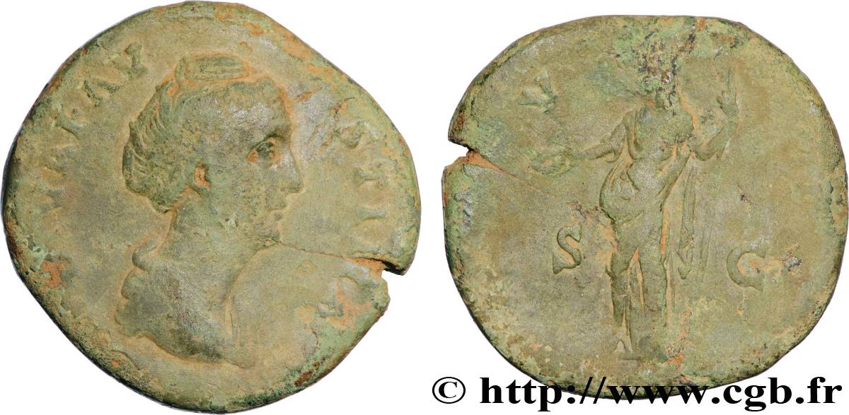 FAUSTINE MÈRE Sesterce TB