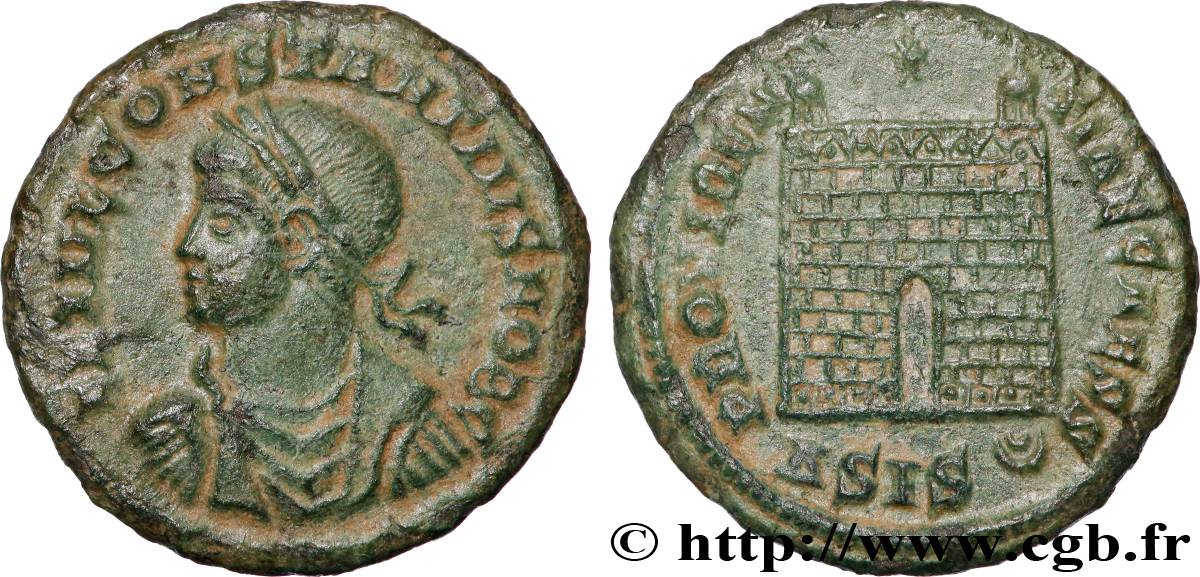 CONSTANCE II Centenionalis ou nummus TTB+/SUP