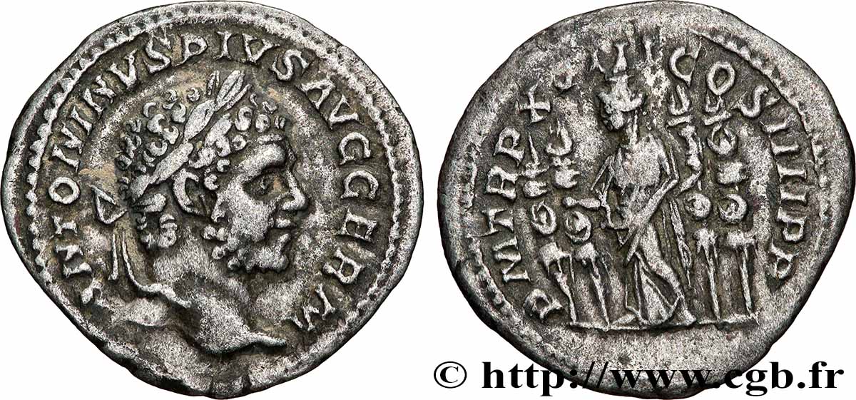 CARACALLA Denier TTB+