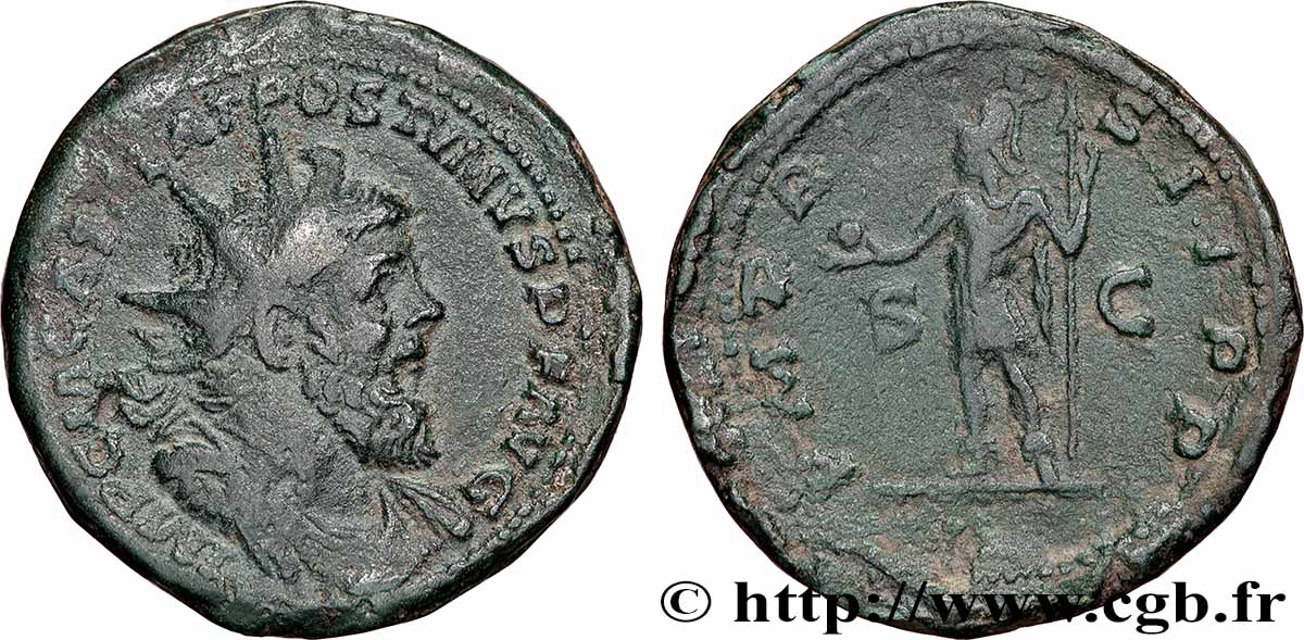 POSTUMUS Double sesterce AU/XF