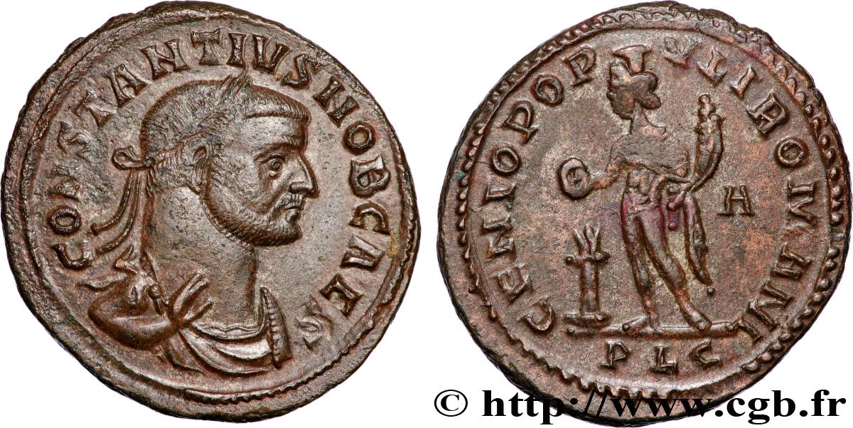 CONSTANCE Ier CHLORE Follis ou nummus TTB+