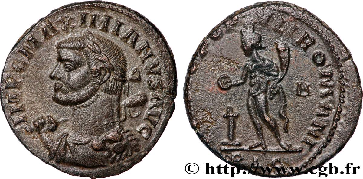 MAXIMIEN HERCULE Follis ou nummus SUP/TTB+