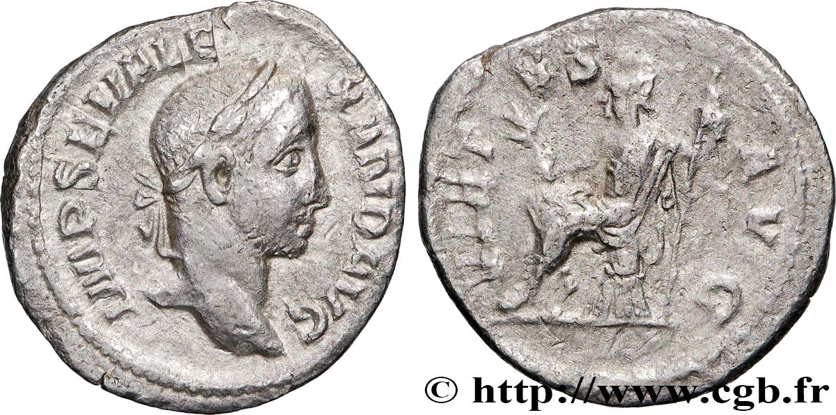 SEVERUS ALEXANDER Denier XF