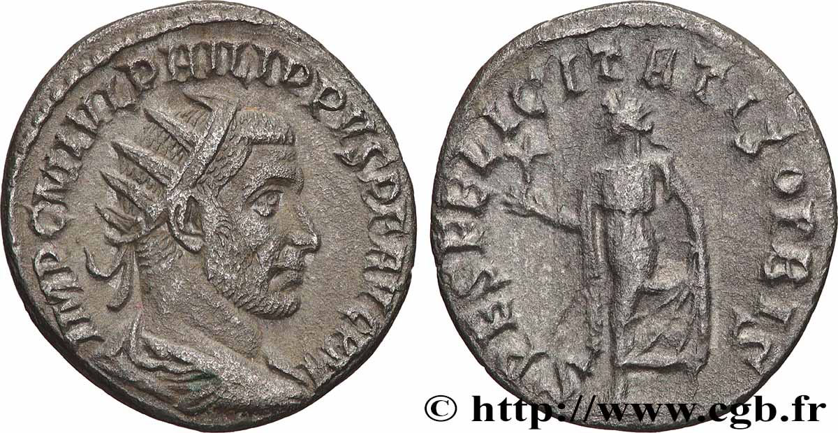 FILIPPO I PADRE Antoninien SPL/q.SPL