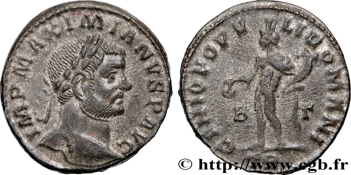 MAXIMIEN HERCULE Follis ou nummus TTB+/TTB