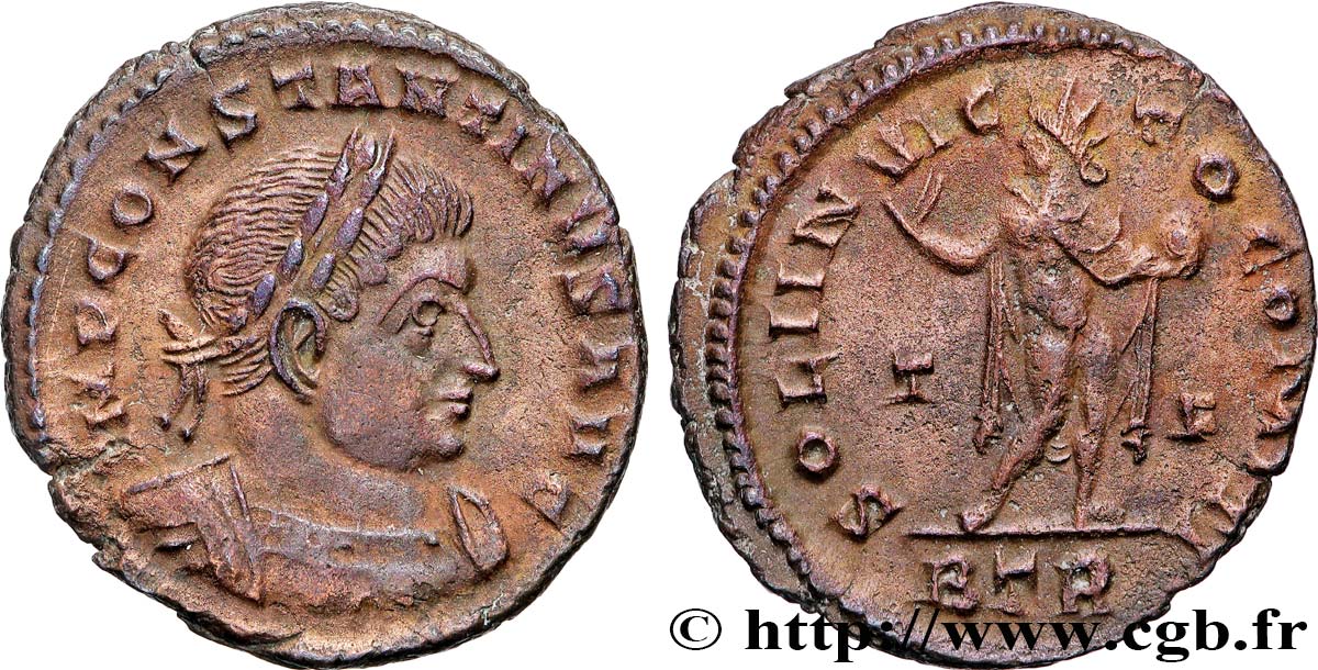 CONSTANTINUS I DER GROßE Follis ou nummus fVZ/SS
