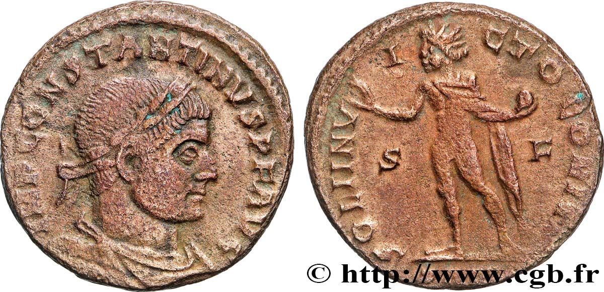 CONSTANTINE I THE GREAT Follis ou nummus XF