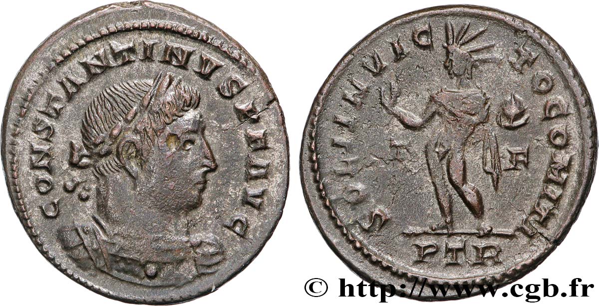 CONSTANTINUS I DER GROßE Follis ou nummus fVZ