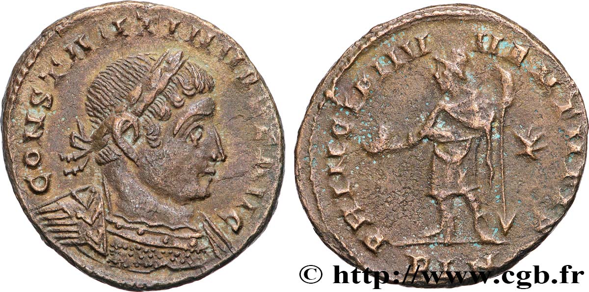 CONSTANTINE I THE GREAT Follis ou nummus AU/XF