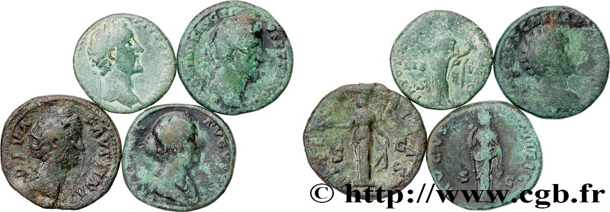 LOTES Lots de 4 monnaies lote