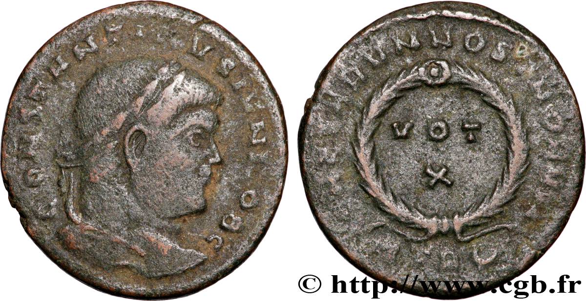 CONSTANTIN II Centenionalis ou nummus TTB