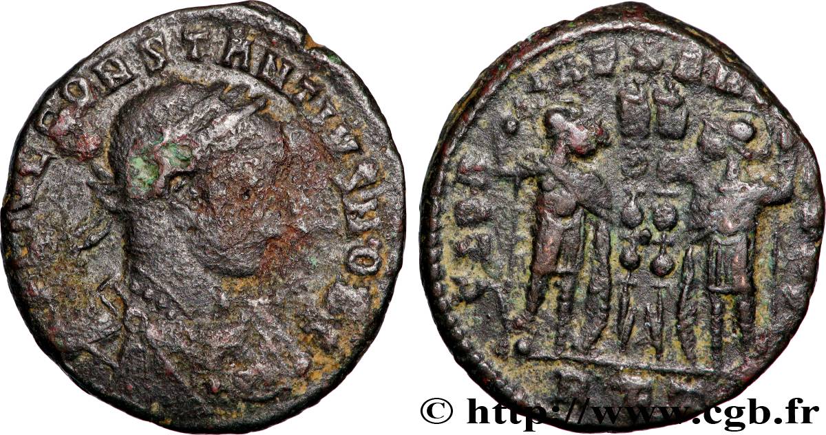 CONSTANCE II Centenionalis ou nummus TB+/TTB