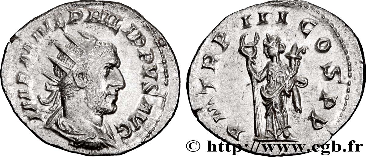 PHILIPPUS I. ARABS Antoninien VZ