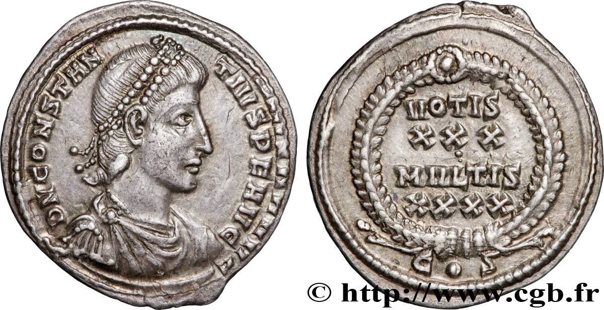 CONSTANCE II Argenteus TTB+/SUP