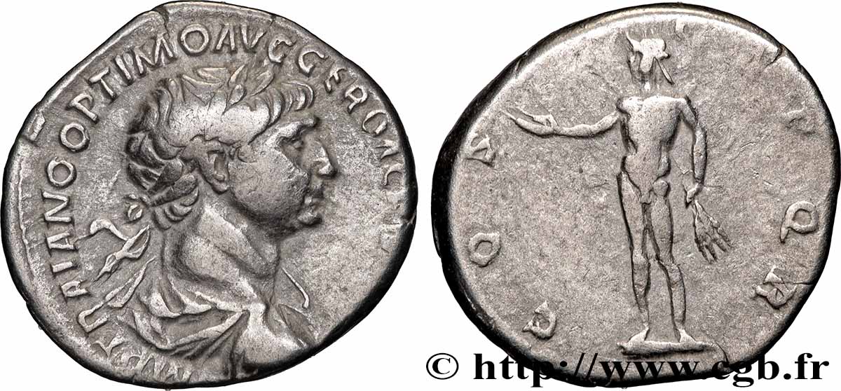TRAJANUS Denier AU/XF