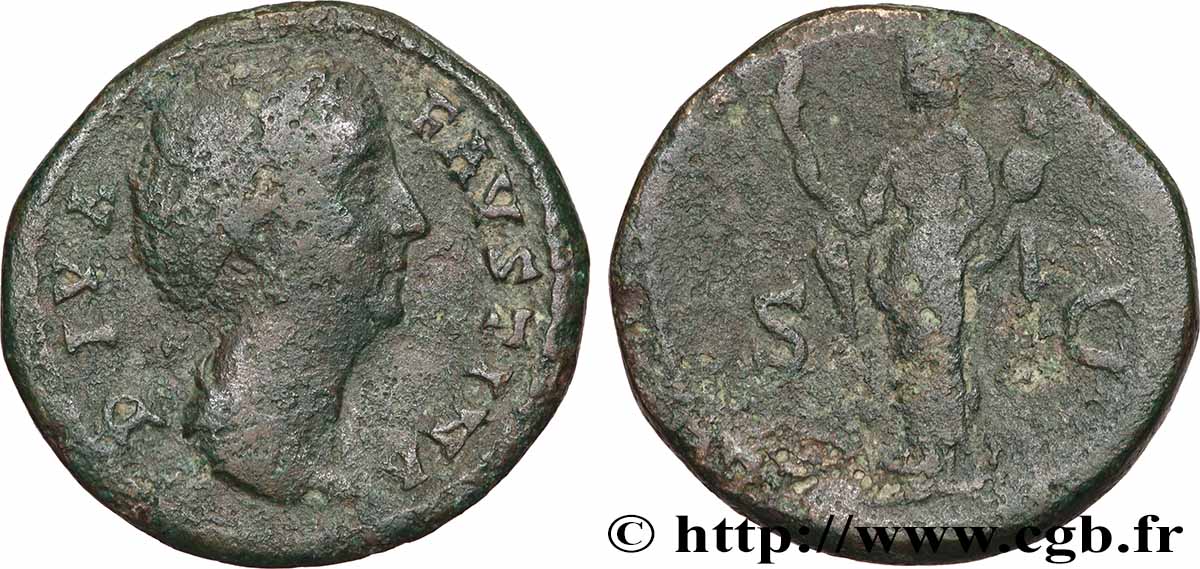 FAUSTINA MAJOR Dupondius VF