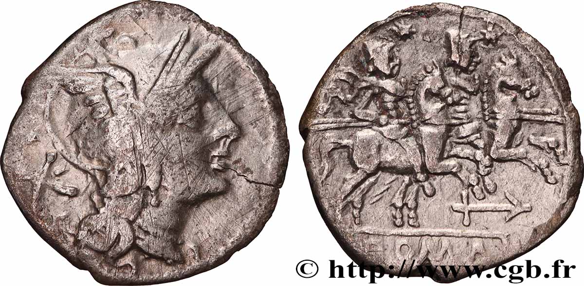 ROMAN REPUBLIC - ANONYMOUS Denier XF