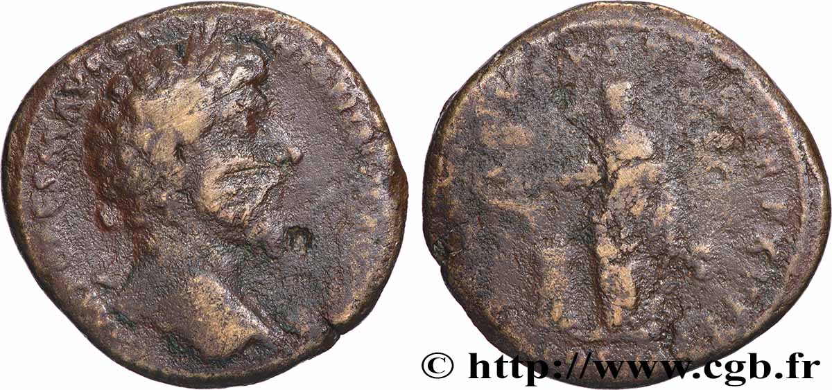 MARCUS AURELIUS Sesterce S