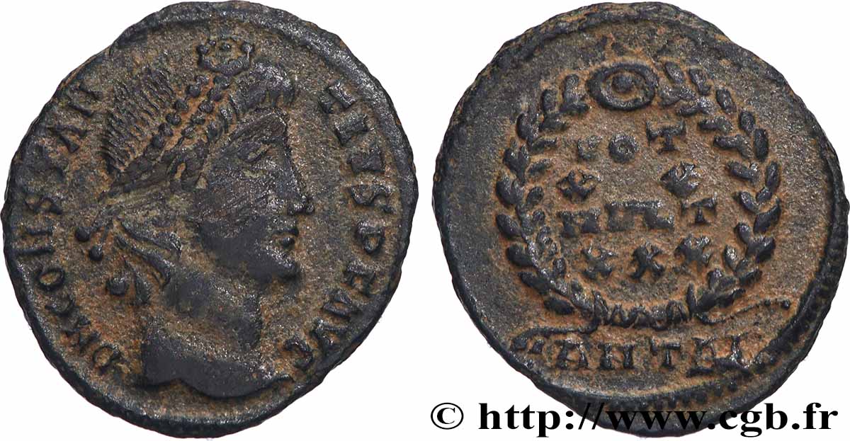 CONSTANCE II Centenionalis ou nummus TTB