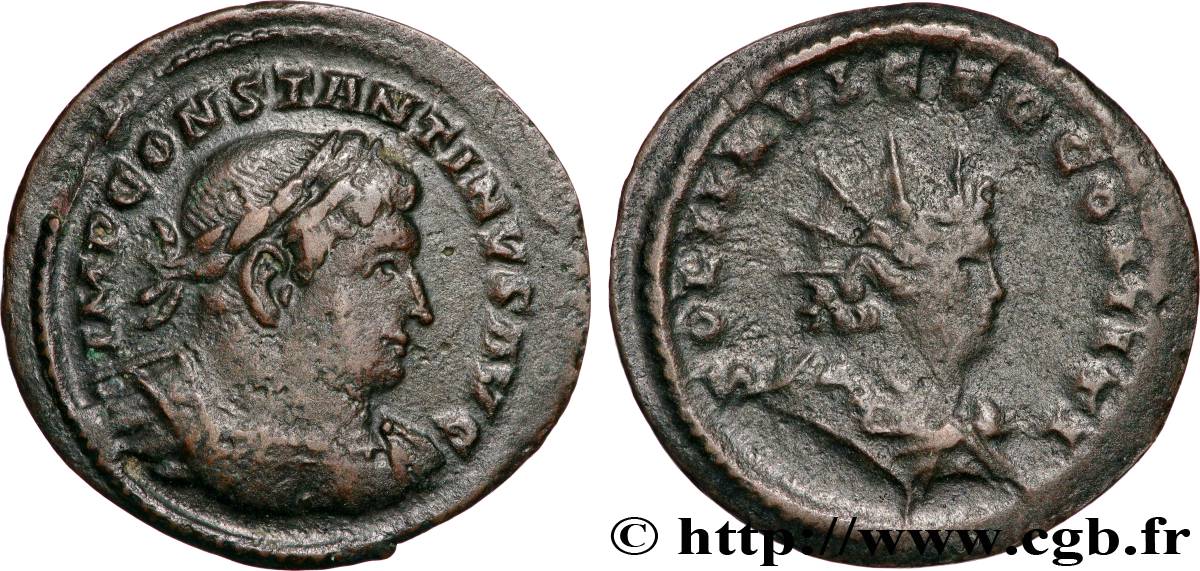 CONSTANTINE I THE GREAT Follis ou nummus XF