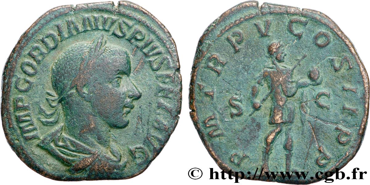 GORDIAN III Sesterce VF