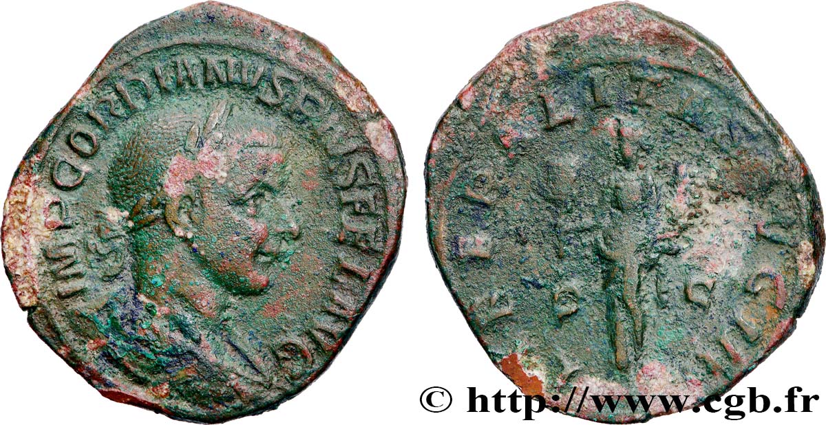 GORDIAN III Sesterce VF