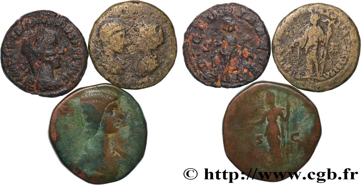 LOTES Lots de 3 monnaies lote