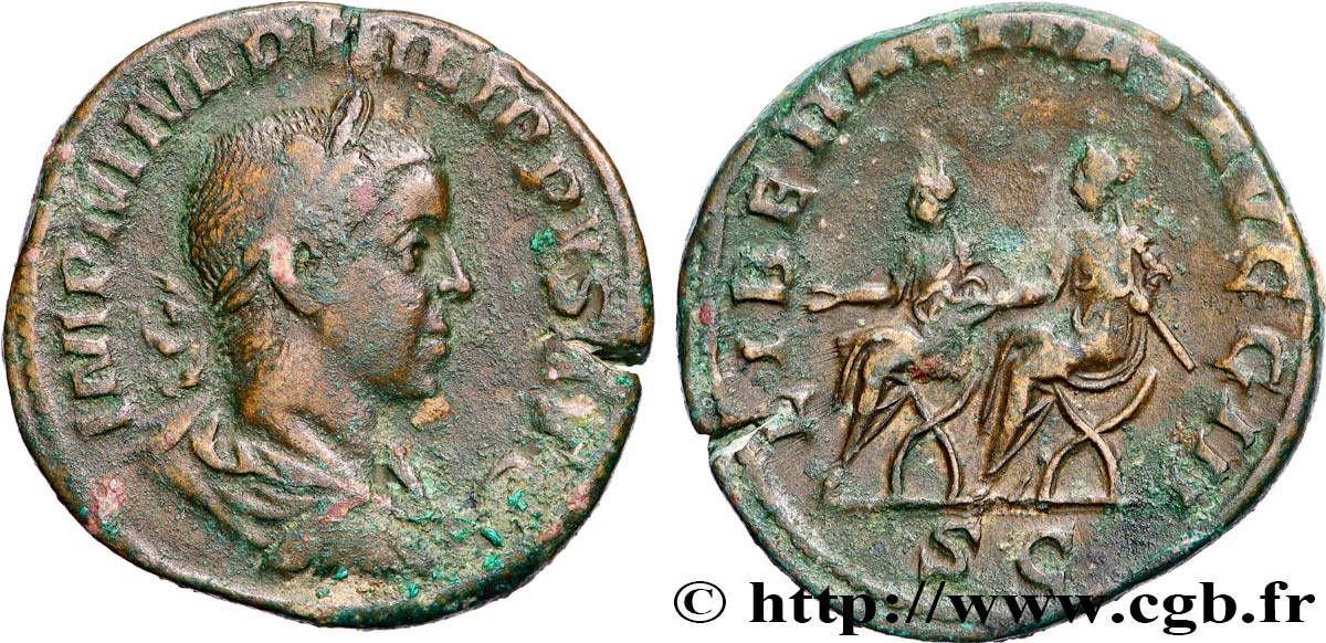 PHILIPPUS II Sesterce XF