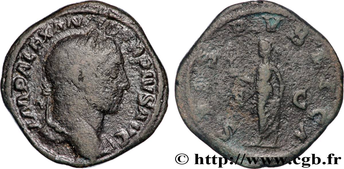 SEVERUS ALEXANDER Sesterce VF