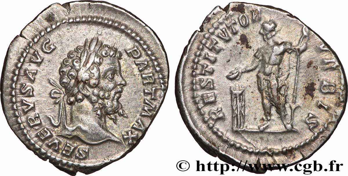 SEPTIMIUS SEVERUS Denier VZ/SS