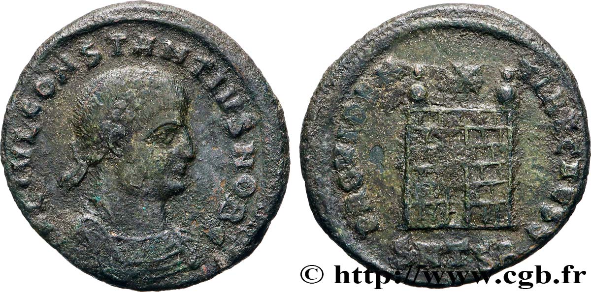 CONSTANCE II Centenionalis ou nummus TTB