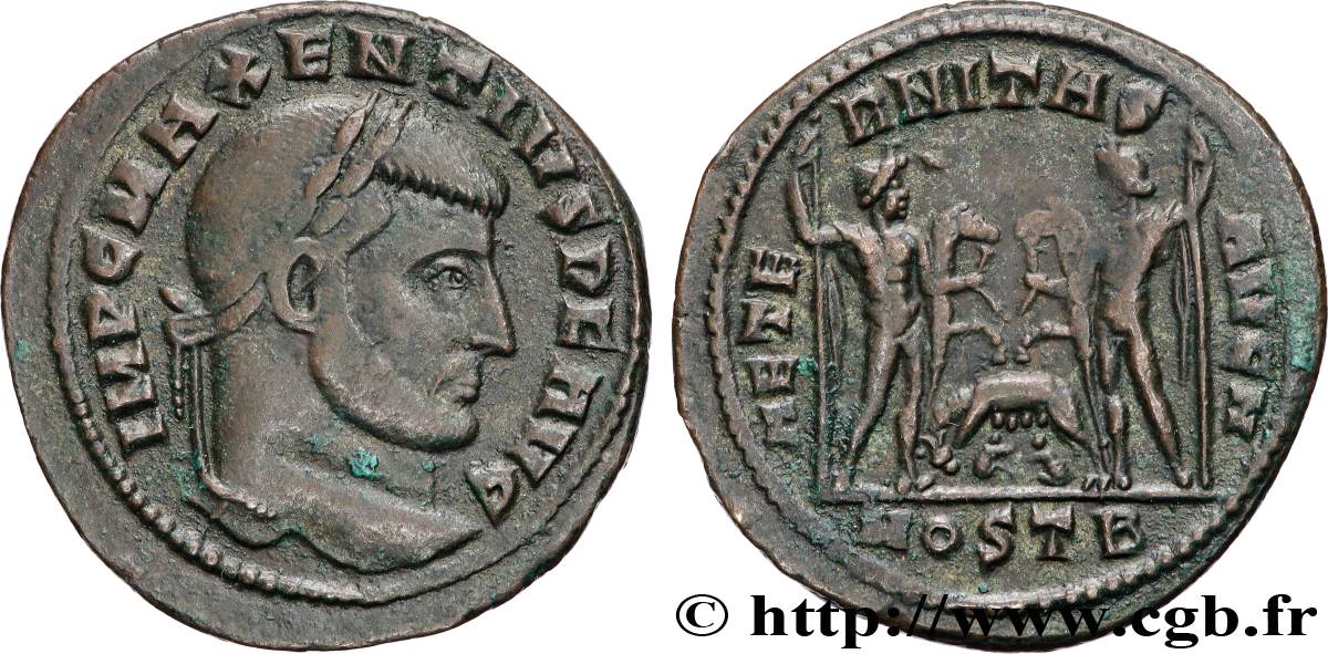 MAXENTIUS Follis ou nummus AU