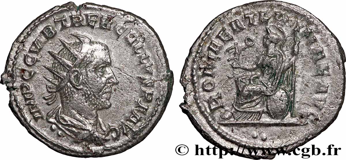 TREBONIANUS GALLUS Antoninien AU/XF