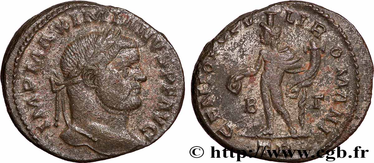 MAXIMIANUS HERCULIUS Follis ou nummus AU/XF