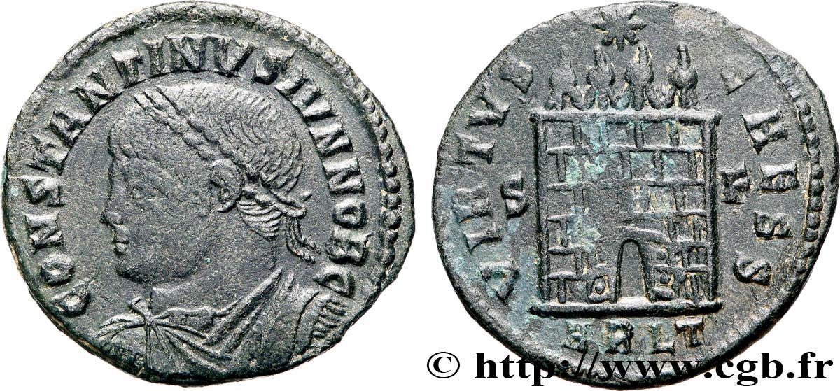 CONSTANTINE II Centenionalis ou nummus AU