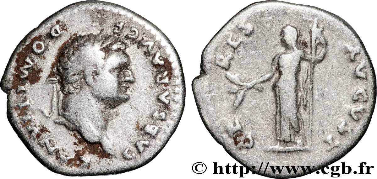 DOMITIANUS Denier XF