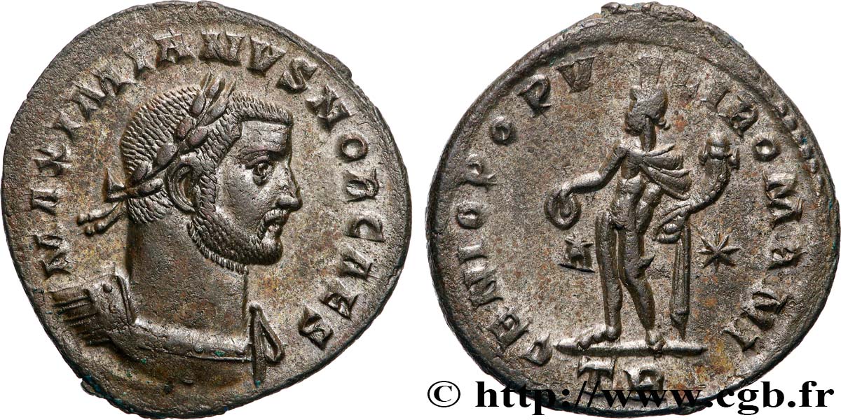 GALERIO Follis ou nummus SPL