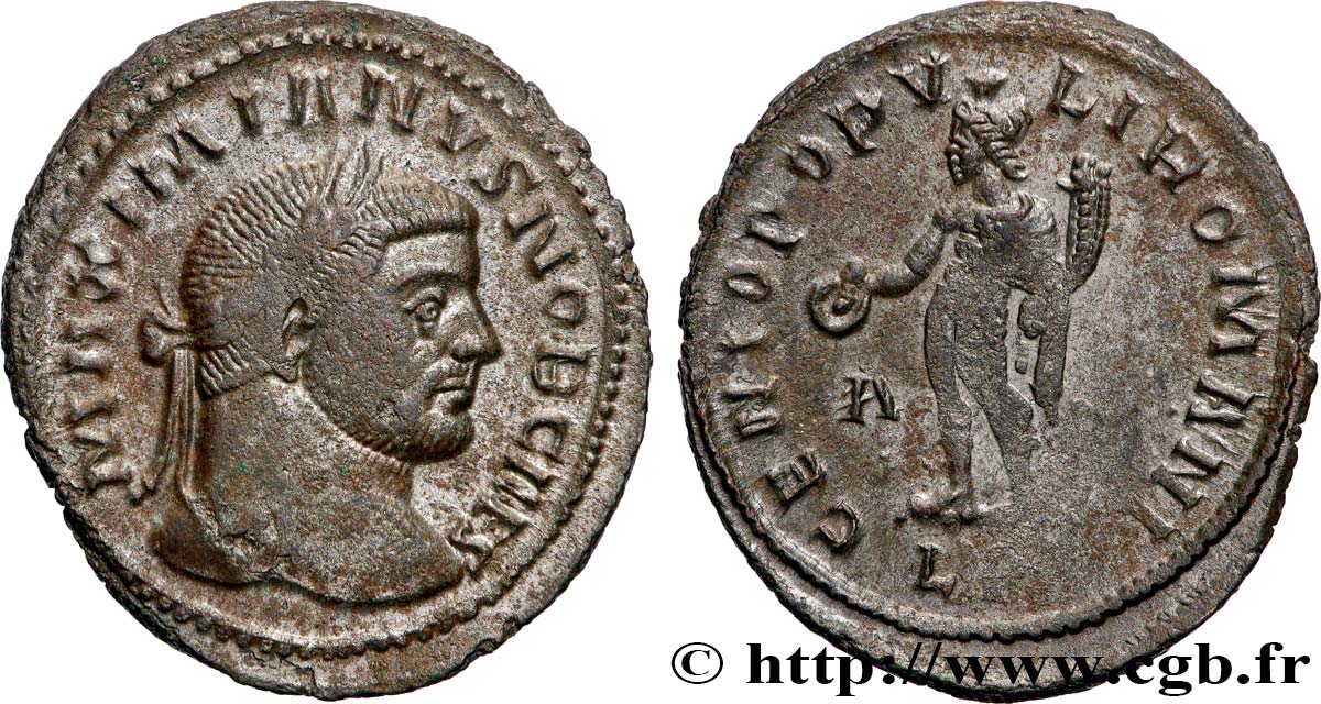 GALERIUS Follis ou nummus AU