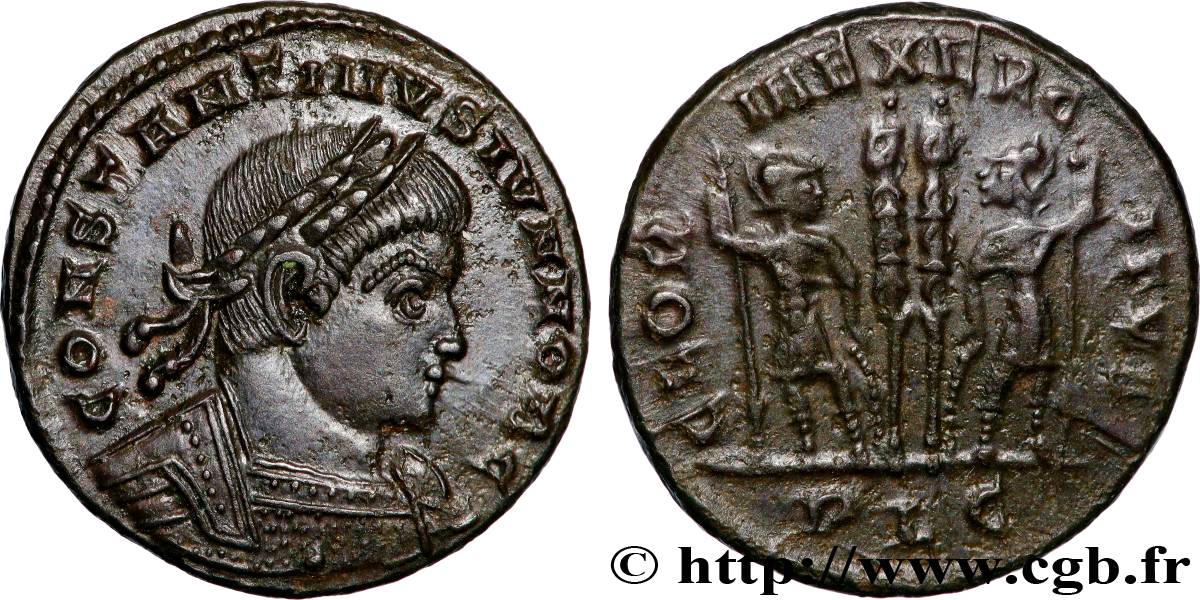 COSTANTINO II Centenionalis ou nummus SPL/q.SPL