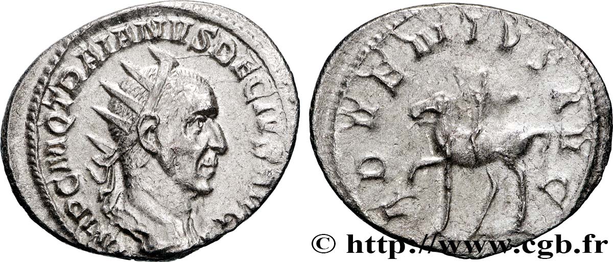 TRAJAN DECIUS Antoninien AU/XF