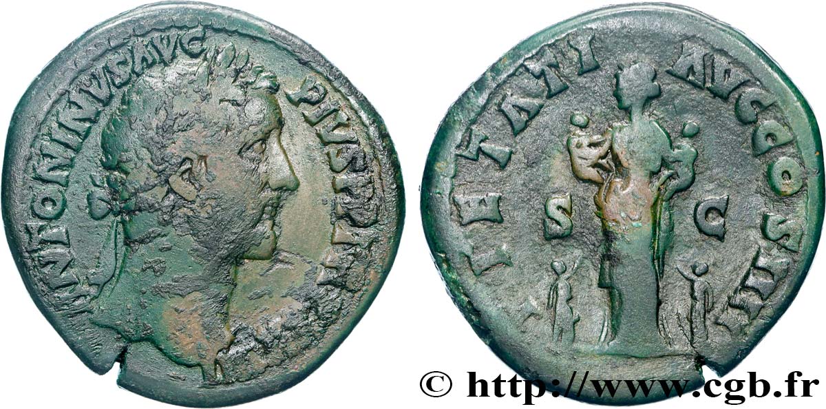 ANTONINUS PIUS Sesterce VF