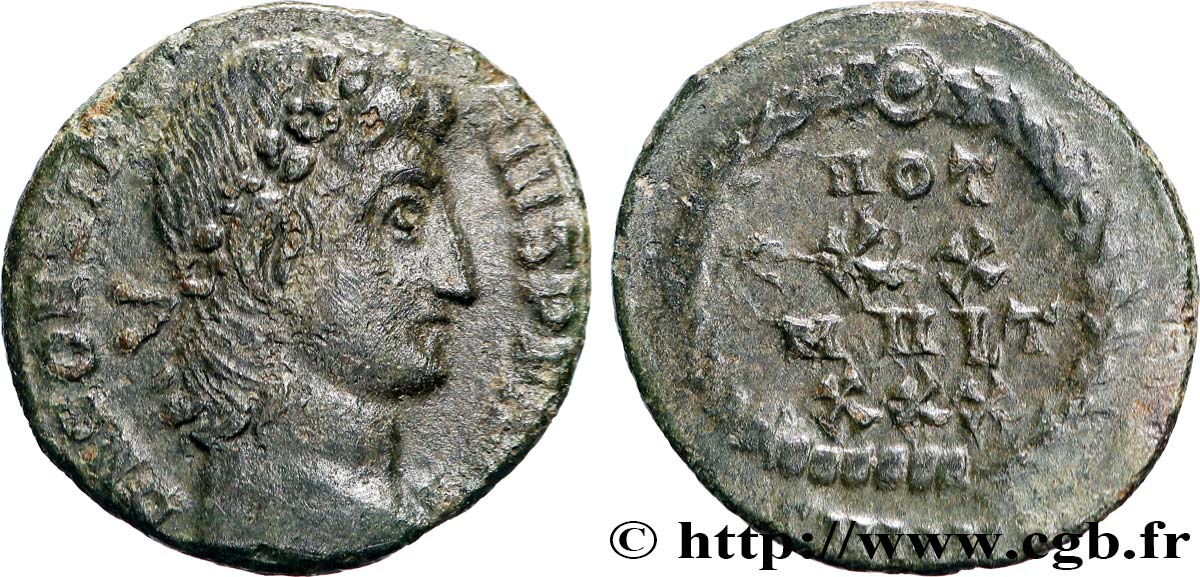 CONSTANTIUS II Centenionalis ou nummus AU