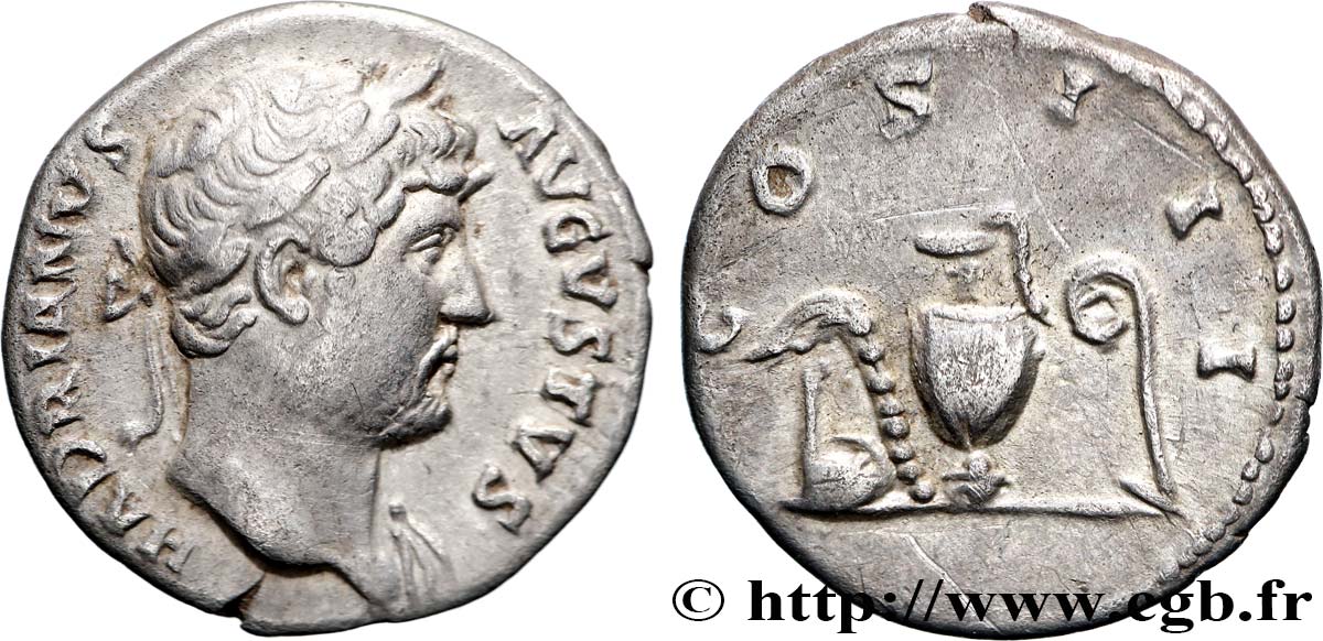 HADRIAN Denier AU