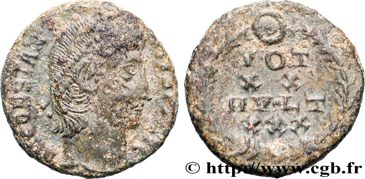 CONSTANTIUS II Centenionalis ou nummus VF