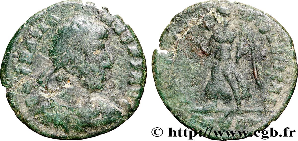 GRATIAN Nummus, (PB, Æ 3) VF/VF